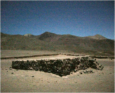 Sitio metalrgico y ceremonial Inca en Via del Cerro, Copiap, Chile. Latitud 28 Sur.
