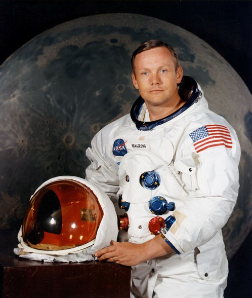 El astronauta Neil A. Armstrong, Comandante de la misin Apolo 11 a la Luna. NASA.