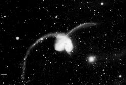 Las galaxias Antenas, NGC 4038-9, fotografiadas por un telescopio desde la superficie. Crdito: Francois Schweizer.