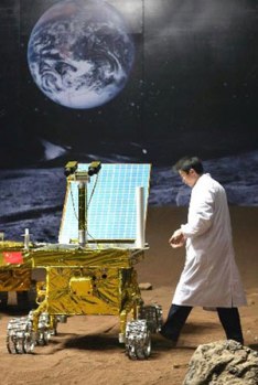 El rover explorador chino Yutu, a escala. Crdito: Agencia.