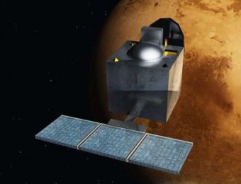 Sonda Mangalayaan en Marte. Crdito: Ilustracin ISRO.