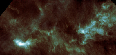 Regin de formacin estelar VMR en Vela obtenida por el Observatorio Espacial Herschel. Crdito: ESA.