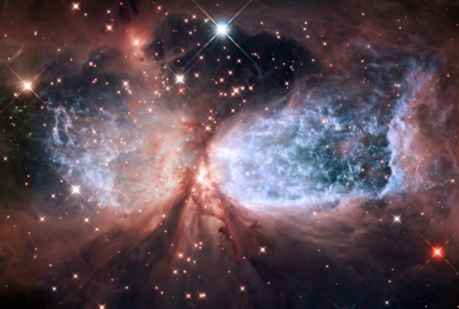 Regin de formacin estelar S2 106. Crdito: HST/NASA/ESA.