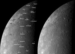 Los crteres de Mercurio ya tienen nombres. Messenger/NASA