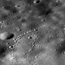 Una de las ltimas imgenes de Mercurio tomadas por la sonda Messenger de la NASA.