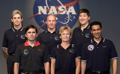 Orbinautas de la Expedición 16 a la Estación Espacial Internacional. NASA/ESA.