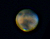 Planeta Marte, Syrtis Major, 29 Marzo 2012. (Crédito: Fernando Silva.)