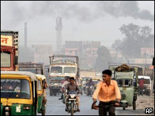 Emisiones de gases contaminantes en India