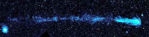 Estela de gases de la estrella Mira. GALEX/NASA