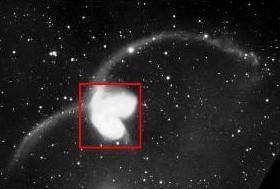 Las galaxias interactuantes Antennae en Corvus vistas en luz visible. Foto: NASA.