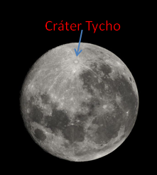 Picacho del cráter Tycho en la Luna.
