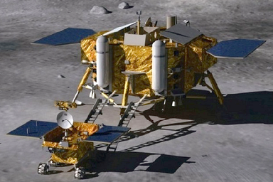 La nave de descenso Chang E 3 espera depositar en la superficie lunar al rover Yutu o 
