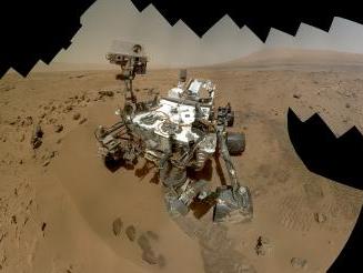 Autorretrato en HD del rover Curiosity en el cráter Cráter Gale. Haga click en la imagen para agrandar. Foto: NASA.