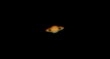 Fotografía de Saturno, tomada el 12 de Abril, 2012.