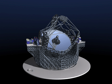 Modelo 3D del Telescopio Extremadamente Grande. ESO