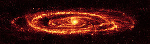 Andromeda en infrarrojo. Spitzer