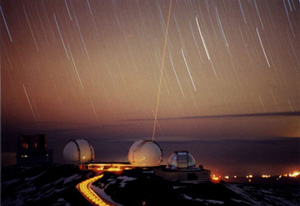 Telescopio Keck crea estrella artificial