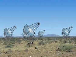Fotomontaje del Observatorio HSS de Rayos Gama en Namibia, una vez terminado