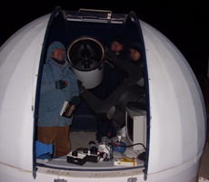 Cúpula del telescopio de 40 cm. Imagen: Jorge Ianiszewski, 21 Junio, 2009.