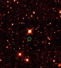 Detalle del asteroide troyano 2010TK7. Crédito: WISE/NASA