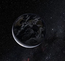 El planeta menor Eris. Ilustración: ESO.