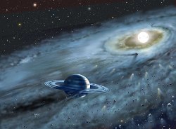 Ilustracin del disco de Fomalhaut. NASA