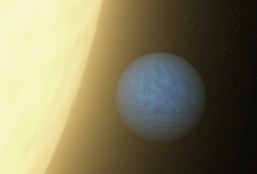 Exoplaneta supertierra Cancri 55 e. Crédito: NASA.