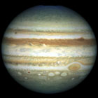 Planeta Júpiter. Crédito: HST.