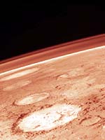 Atmósfera marciana. Crédito: Viking/NASA
