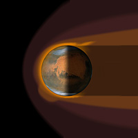 La atmósfera de Marte es barrida por el viento solar