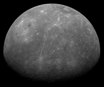 Así vió a Mercurio el 14 de Enero, 2008. Messenger/NASA