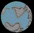 La Tierra gira, desde el hemisferio sur vemos que el Polo Sur está arriba. Crédito: Raúl Riesco