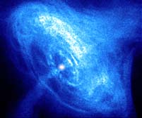 Ondas de choque de los restos de una estrella gigante, vistos en rayos X por el telescopio espacial Chandra, de la NASA