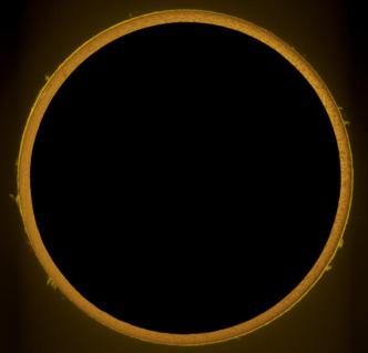 Zona de eclipse. (Crédito: NASA.)