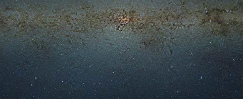 Imagen en infrarrojo del centro de la Vía Láctea. Crédito: VISTA/ESO.